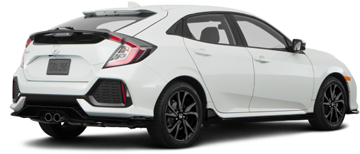 2018 Honda Civic Hatchback Sport Touring - Honda Honda Coupe White 2018 (640x390), Png Download