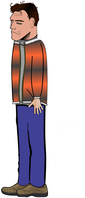 Depression Clipart Worried - Cartoon (441x720), Png Download