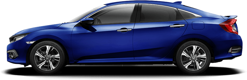 Brilliant Sporty Blue - Brilliant Sporty Blue Metallic Civic 2017 (820x289), Png Download