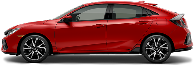Sport 2018 Honda Civic Hatchback Sport - Honda Civic Hatchback 2018 (650x220), Png Download