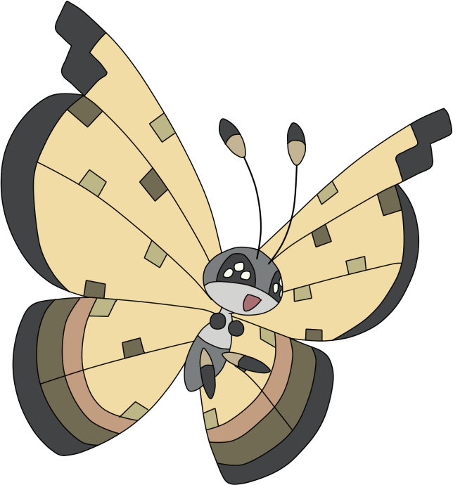 Pokemon Vivillon-sandstorm Is A Fictional Character - De Pokemon Vivillon Icy Snow (644x690), Png Download