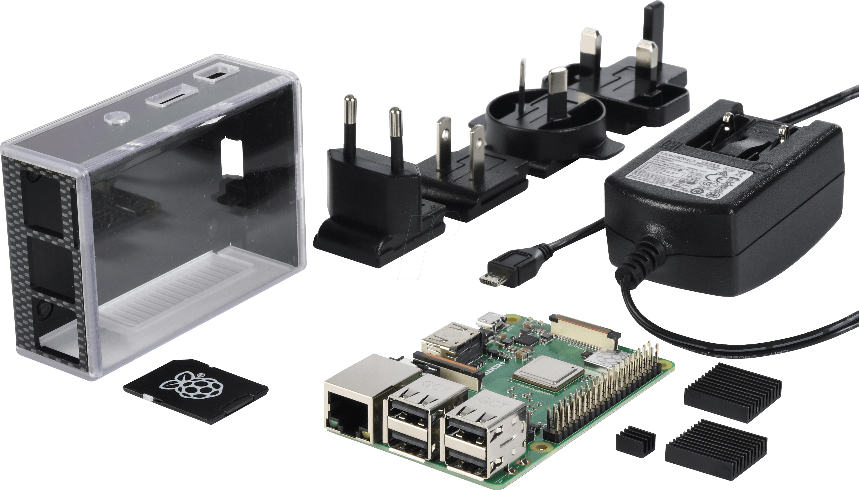 The Reichelt Raspberry Pi 3 B All-in Bundle Reichelt - Raspberry Pi 3 B+ (2999x1710), Png Download