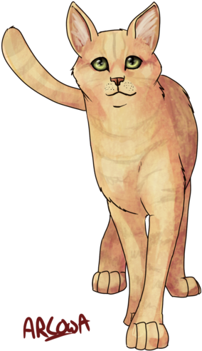 33 Images About Warrior Cats <3 On We Heart It - Spottedleaf Vs Sandstorm (400x557), Png Download