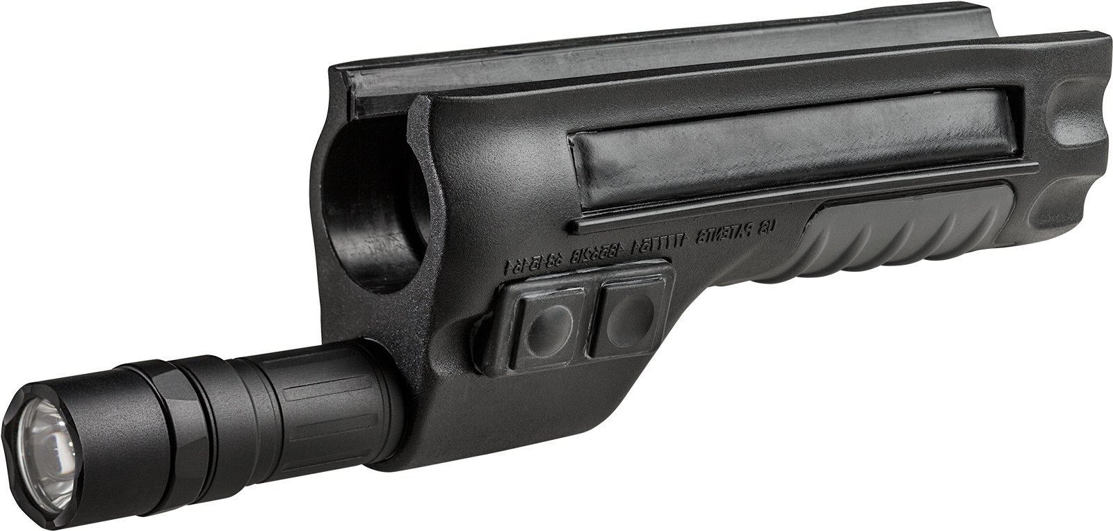 Remington Replacement-forend Weaponlight - Surefire 870 Forend (1680x801), Png Download