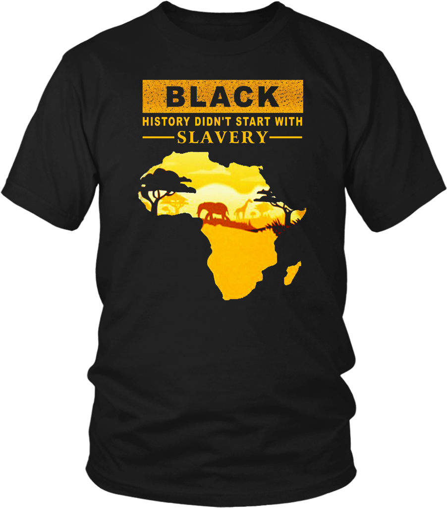 Black History Didn't Start With Slavery T-shirt - Daddy Shark (1024x1024), Png Download
