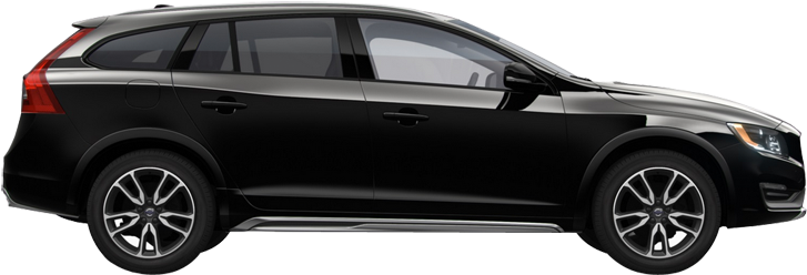 2018 Volvo V60 Cross Country - 2018 Black Chevy Traverse (750x350), Png Download