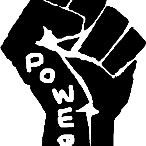 Fist Stencil (480x480), Png Download
