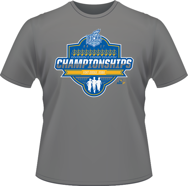 2017 Njcaa Cross Country Di National Championship Gray - Yellow T Shirt Png (600x592), Png Download