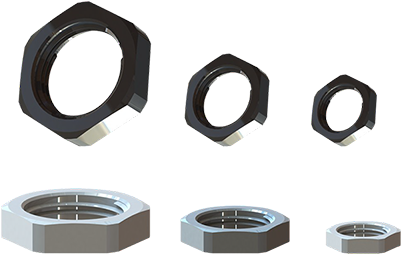 Plastic Lock Nuts - Circle (400x400), Png Download