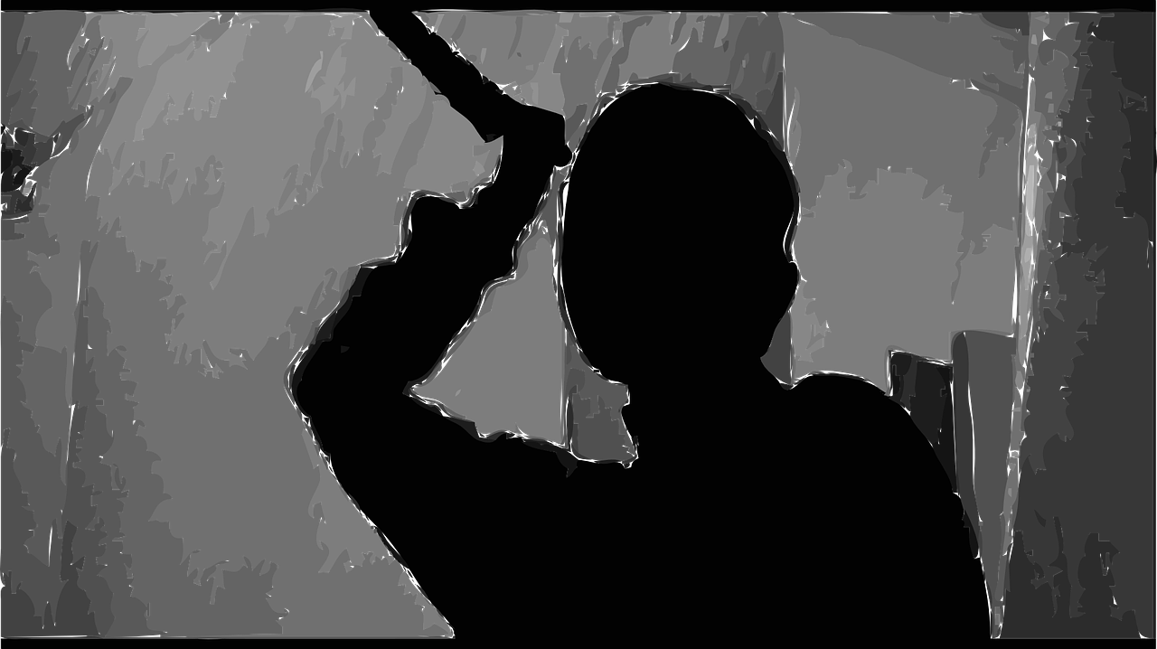 Murder White Silhouette (1280x718), Png Download