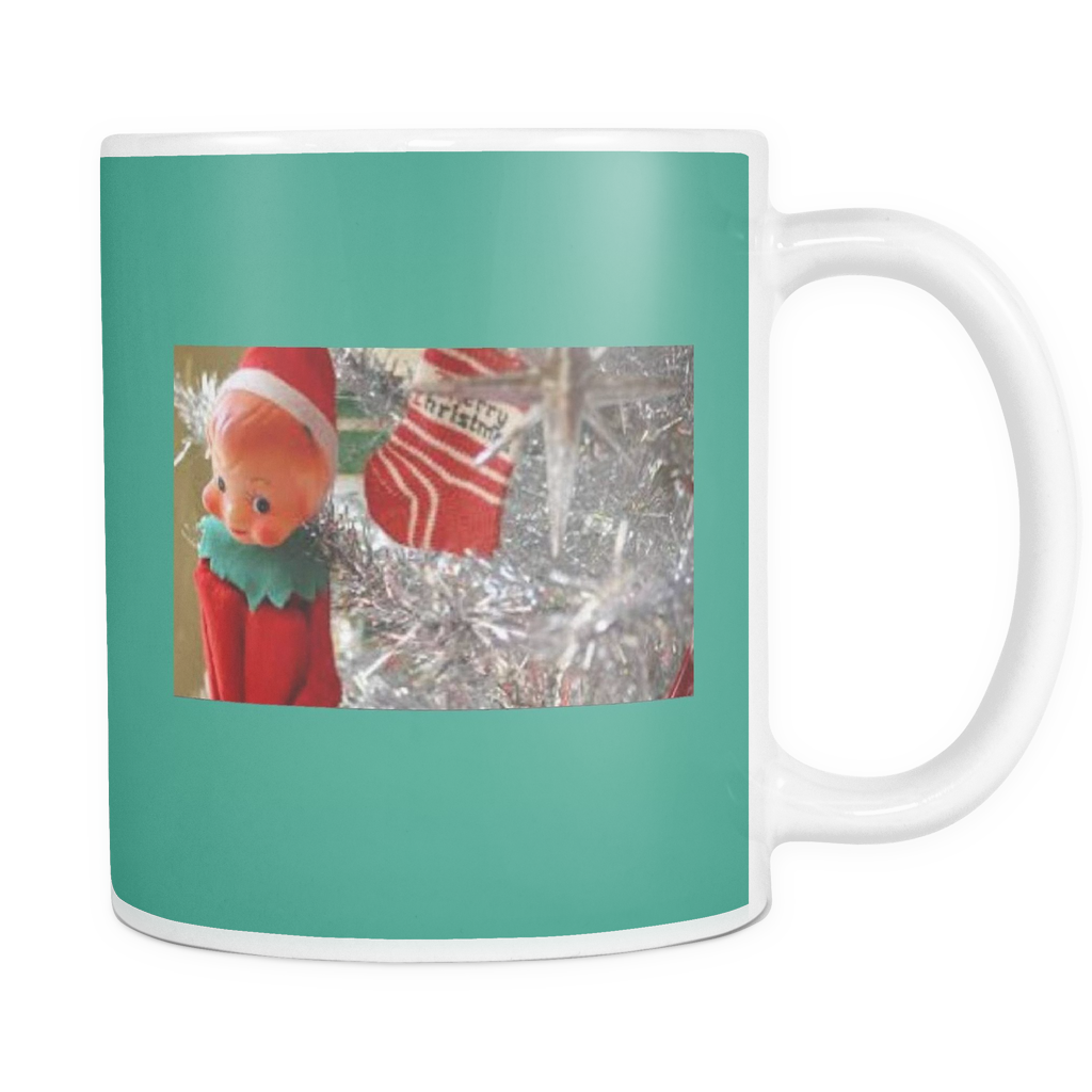 Vintage Christmas Ornament Mugs - Mug (1024x1024), Png Download