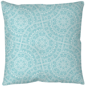 Lace Background Throw Pillow • Pixers® • We Live To - Cushion (400x400), Png Download