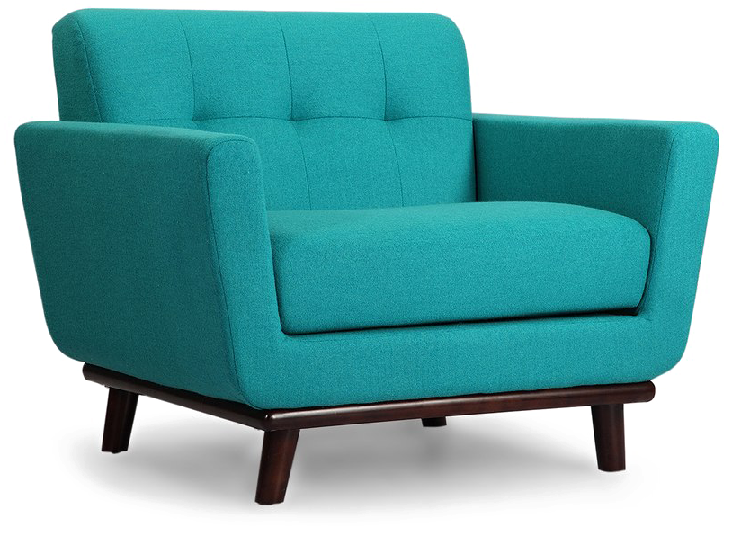 Armchair Png Image - Turquoise Armchair (1280x665), Png Download