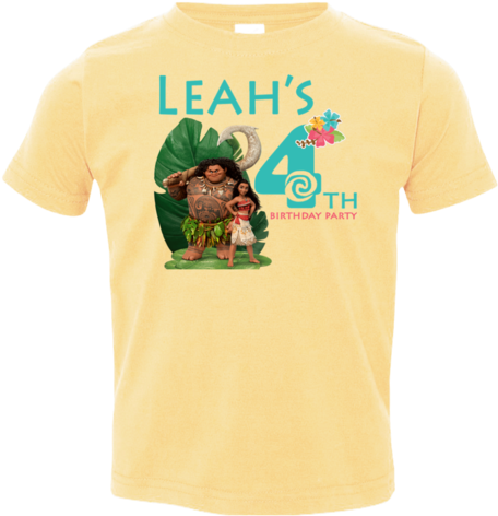 Moana And Maui Toddler Jersey T-shirt - Camiseta 100 % Personalizada A4 Moana (480x480), Png Download