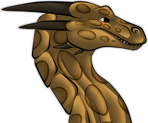 Desertwyvernheadshot - Illustration (514x428), Png Download