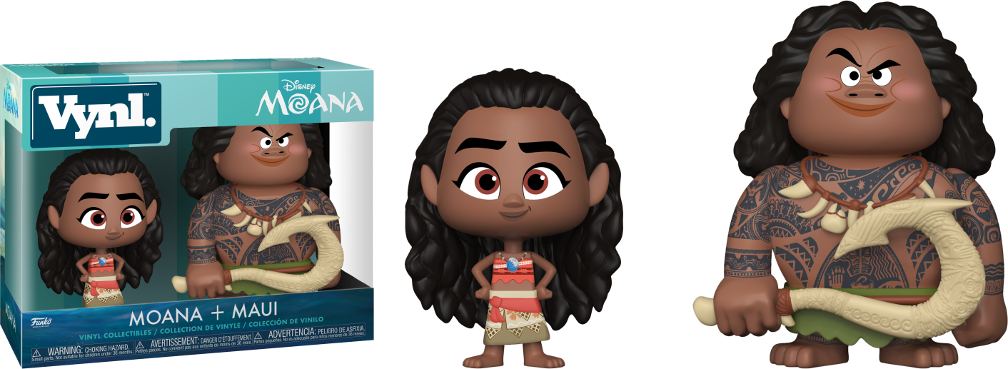 Figure Disney Moana Maui 2-pack - He-man And Trapjaw Vynl. (1412x517), Png Download