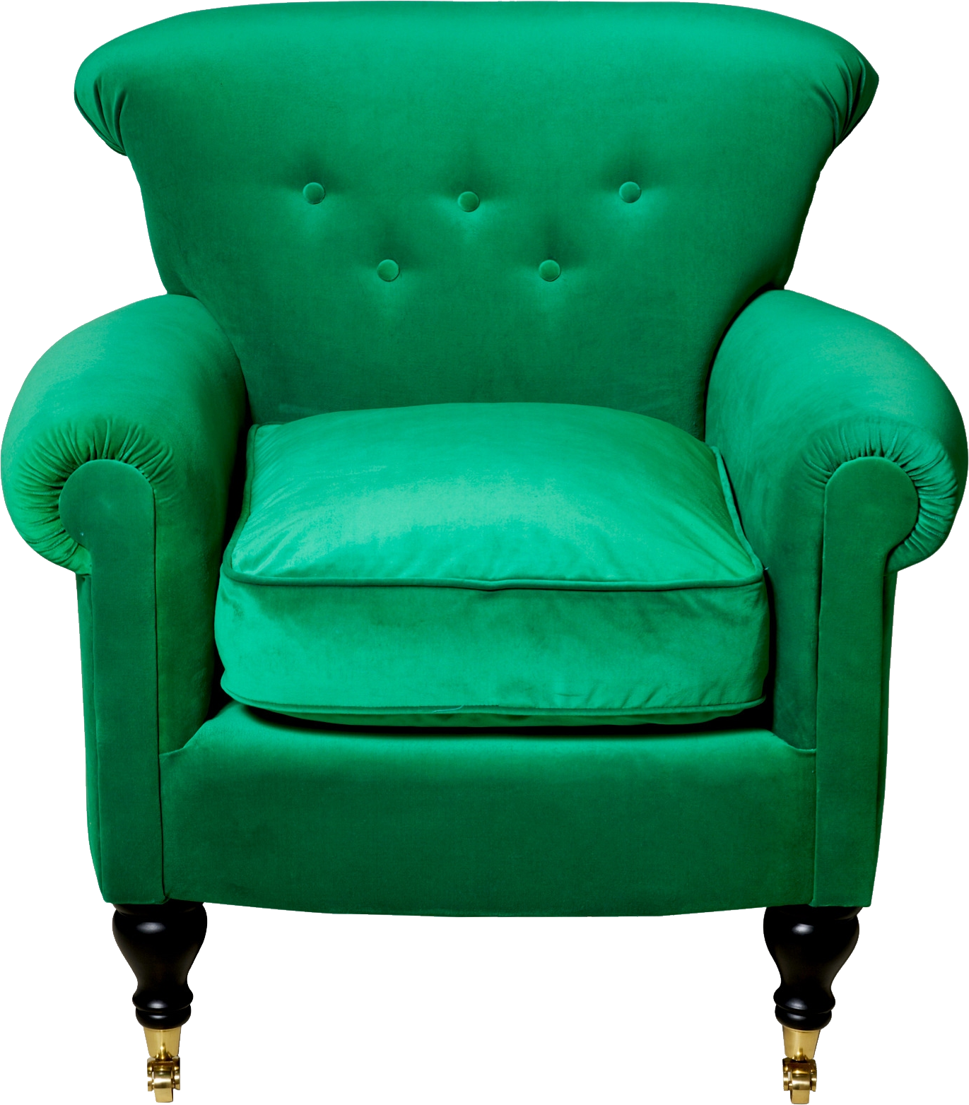 Green Armchair Clipart (1371x1564), Png Download