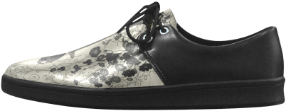 Crow With Flowers On Vintage Background Brogue Lace - ダイアナ エナメル 黒 (500x500), Png Download