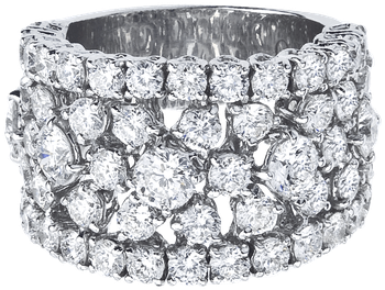 Roberto Coin Lace Ring - Roberto Coin Cento Diamond Band (800x800), Png Download