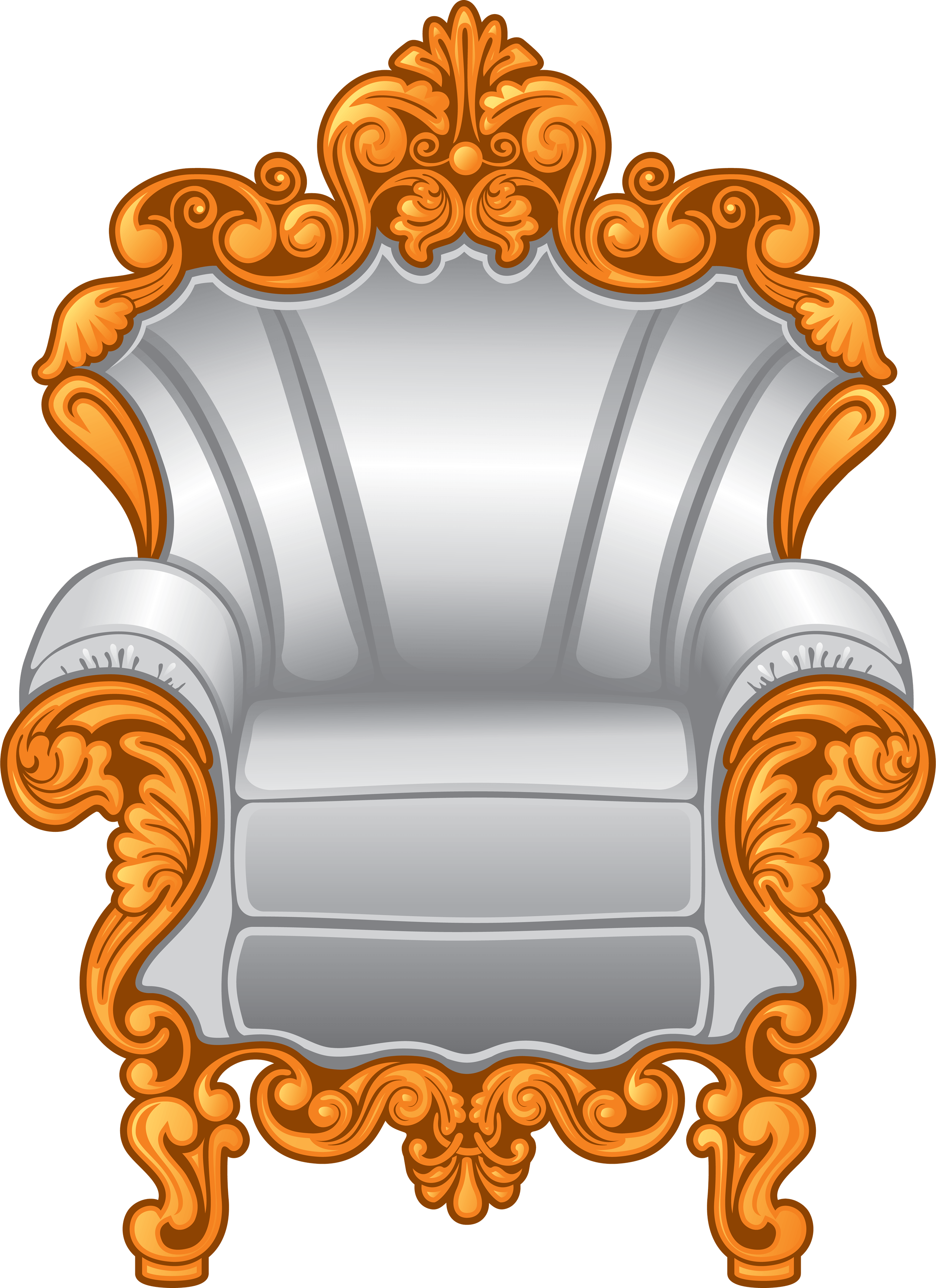 Armchair Png Image Png Image - Chair Throne Clipart Png (2525x3473), Png Download