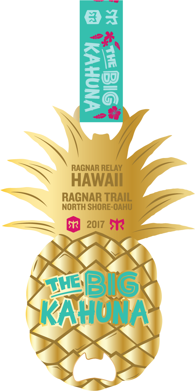 Big-kahuna - Ragnar Hawaii Medal (1260x1368), Png Download