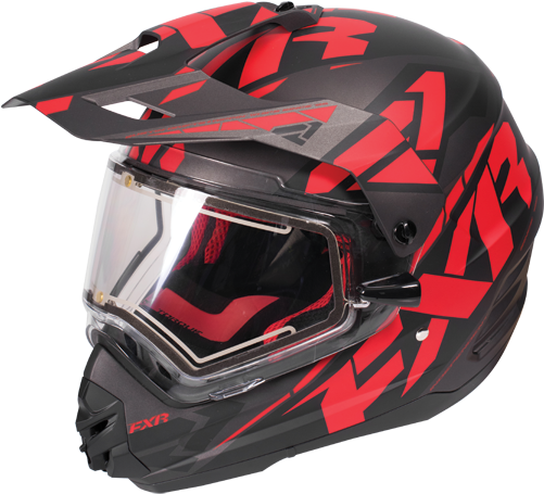 Torque Core Electric Shield Fxr Snowmobile Helmet Black - Fx 1 Team Helmet (585x585), Png Download