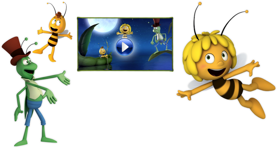 Harlem Shake - Flip Maya The Bee Png (1050x650), Png Download