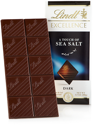 A Touch Of Sea Salt Excellence Bar - Lindt Chocolate Bar Sea Salt (450x450), Png Download
