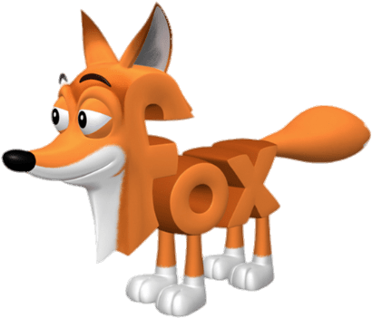 Word World Fox Png - Word World Fox (450x395), Png Download