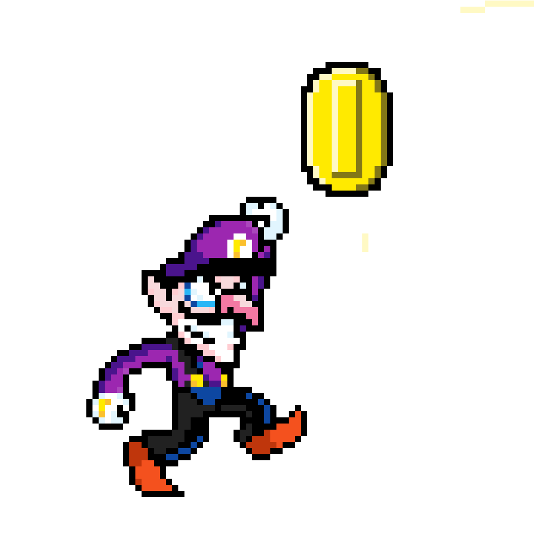 Waluigi - Super Mario Bros. (1200x1200), Png Download