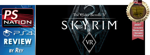 The Elder Scrolls V - Elder Scrolls V Skyrim Vr Ps4 (600x220), Png Download