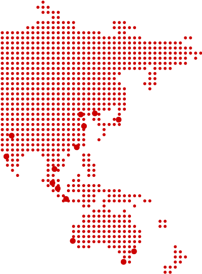 Asia Dots Red - Vector Graphics (399x648), Png Download