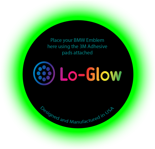 Green Led Lo-glow Light Assessory For Your 82mm Bmw - Circle (500x500), Png Download