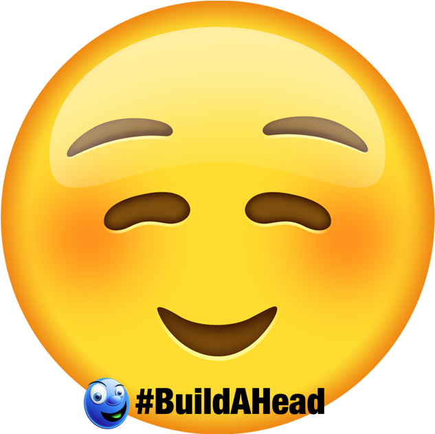 Emoji Transparent Blush Face Emoji Cutouts Oversized - Emoticon (1200x630), Png Download