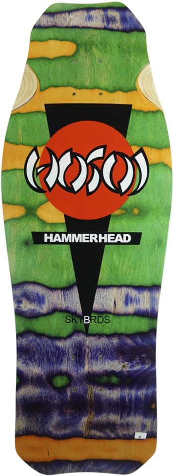 Hosoi Hammerhead Swirl 8 Web - Hosoi Skateboards Green 10.5 X 31-inch Bdhi001 O.g. (1000x1000), Png Download
