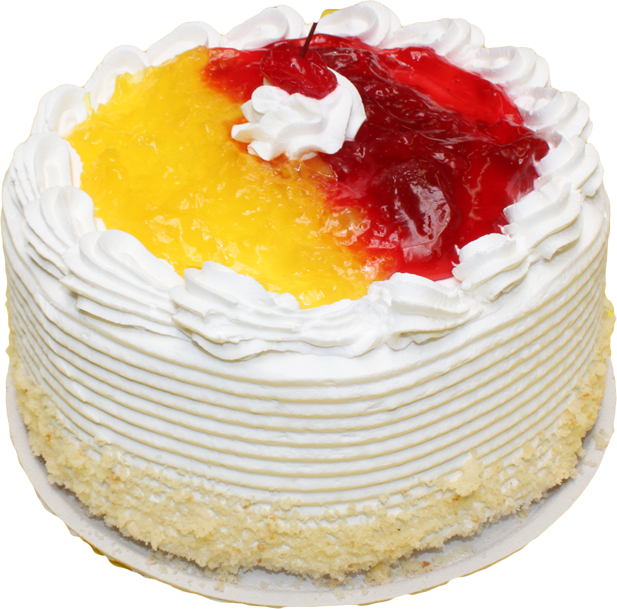 Pineapple Strawberry - Pineapple Cake Images Png (617x609), Png Download
