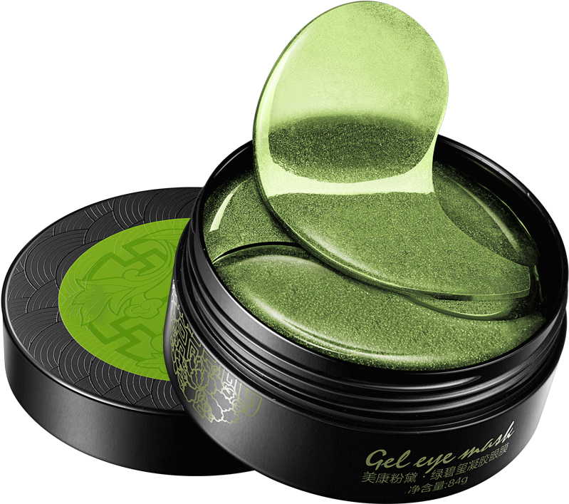 Meikang Powder Green Eye Mask 60 Tablets To Black Circles - Collagen (800x800), Png Download