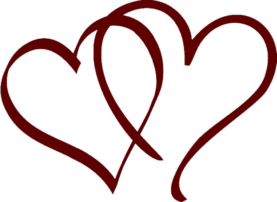 Heart Clipart Burgundy - Burgundy Heart Clipart (557x407), Png Download