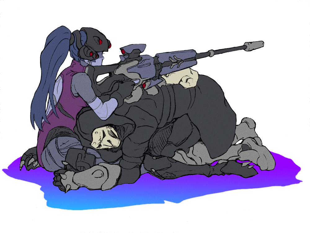 Image Result For Overwatch - Widowmaker And Reaper Love (1000x750), Png Download