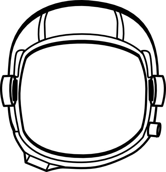 Small - Astronaut Helmet Clip Art (576x599), Png Download