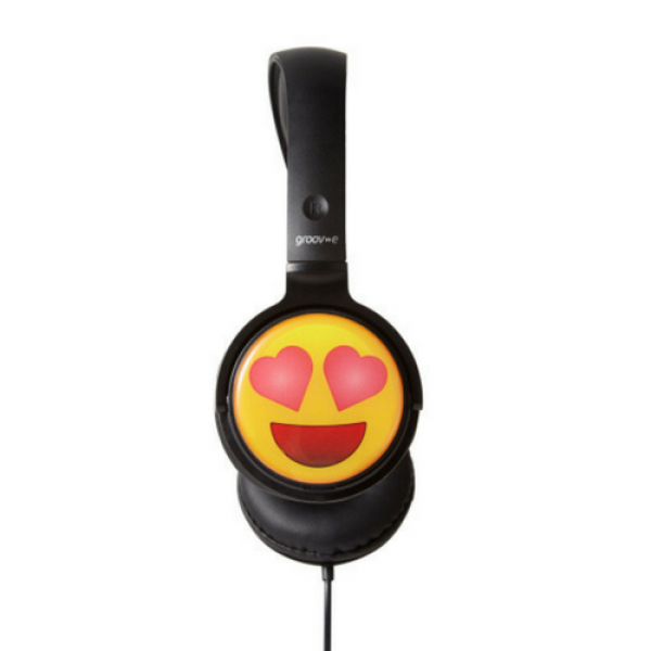 Groov E Kids Earmoji Emoji Dj Style Stereo Headphones - Groov-e Earmoji's Stereo Headphones Angry Face (600x600), Png Download