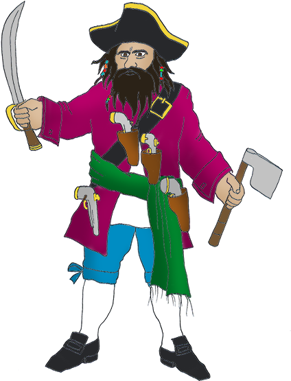 Pirate Png Free Download On Mbtskoudsalg - Pirate Clipart Png (441x591), Png Download