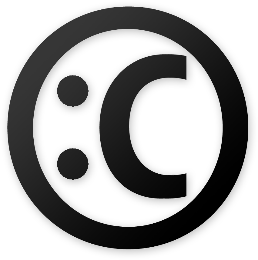 Copyright Symbol Frowny Face - Jordan Taylor (851x858), Png Download
