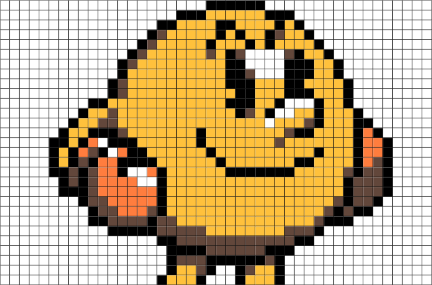 Dessin Pixel Pacman (880x581), Png Download
