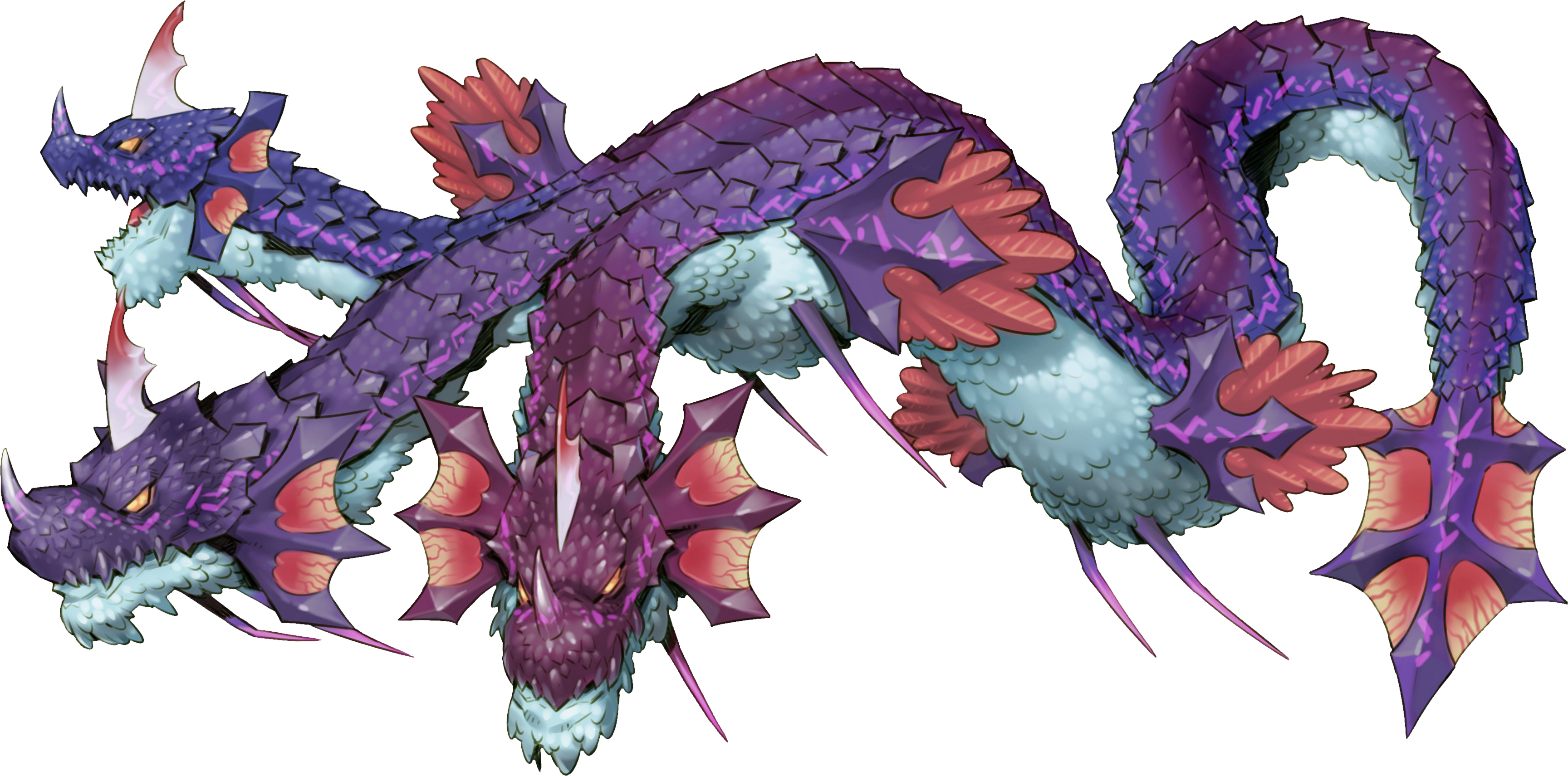 Medusa - Three Heads Of Hewdraw (3456x1711), Png Download