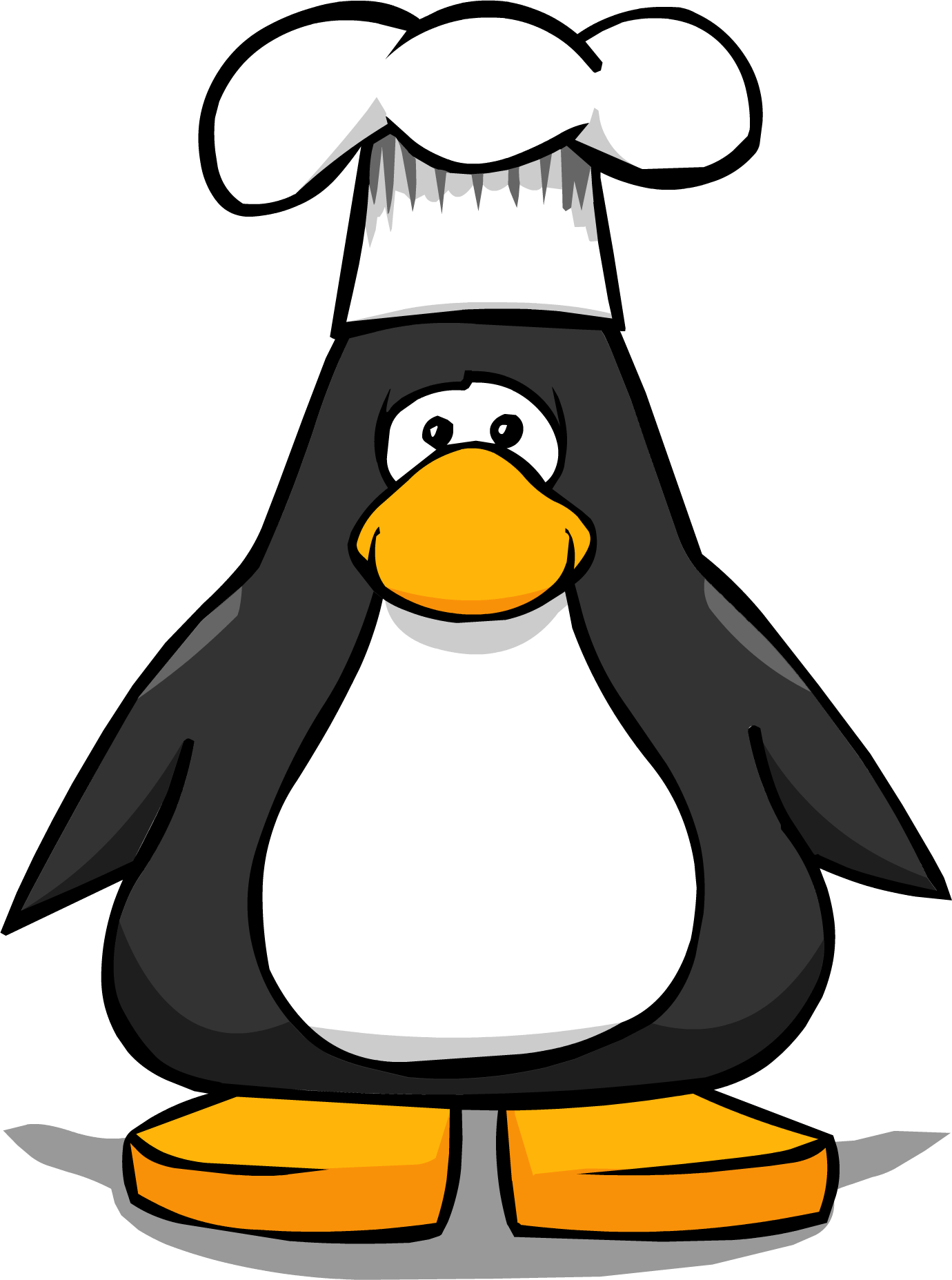 Chef Hat From A Player Card - Penguin With Santa Hat (1380x1855), Png Download