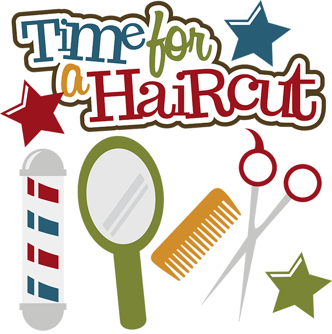 Time For A Haircut - Haircut Clip Art Free (648x651), Png Download