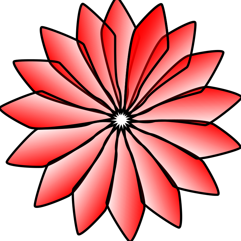 Free Vector Red Flower - Red (800x800), Png Download
