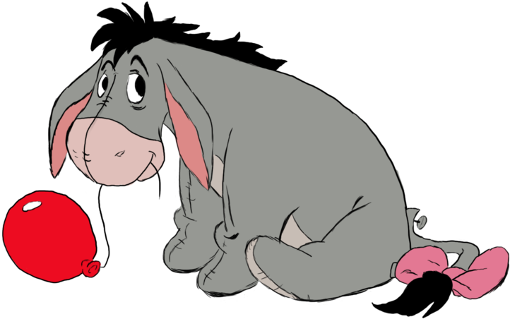 Eeyore - Eeyore Clipart (900x563), Png Download