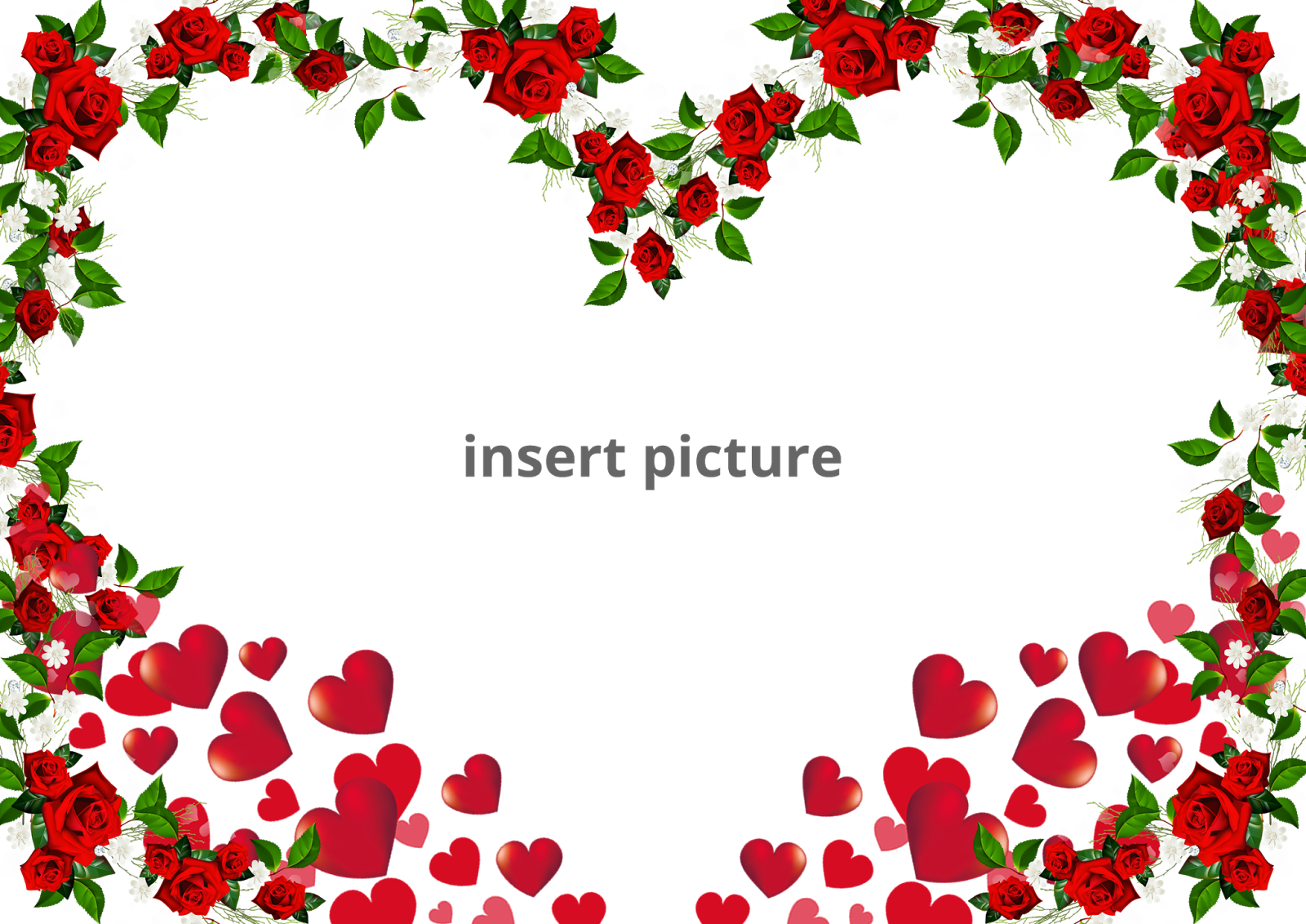 Download Free Printable Heart Shape Png Frame Download - Picture Frame (1600x1132), Png Download